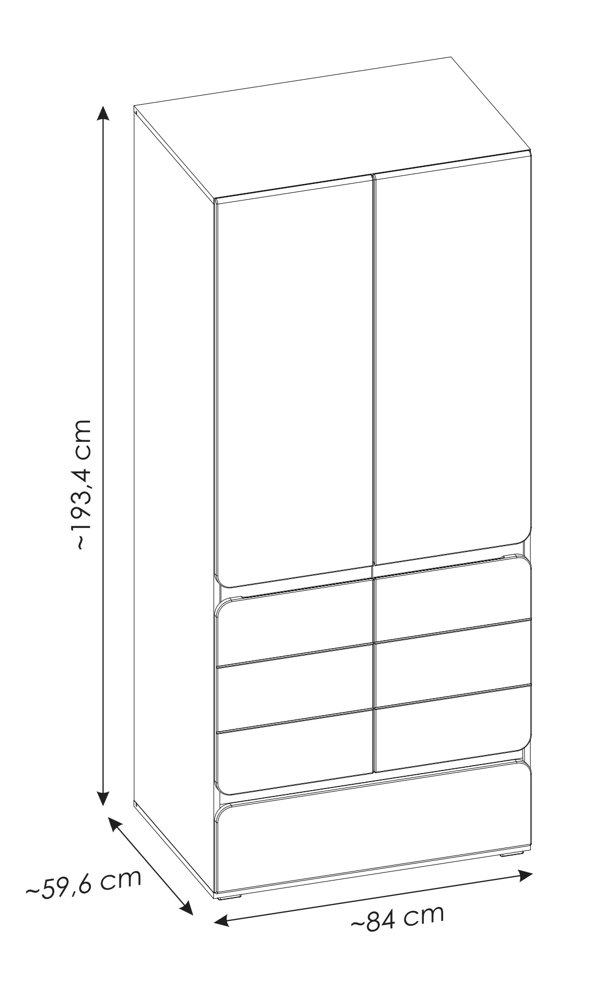 Ebern Designs Dontavia 2 Door Wardrobe Wayfair Ie